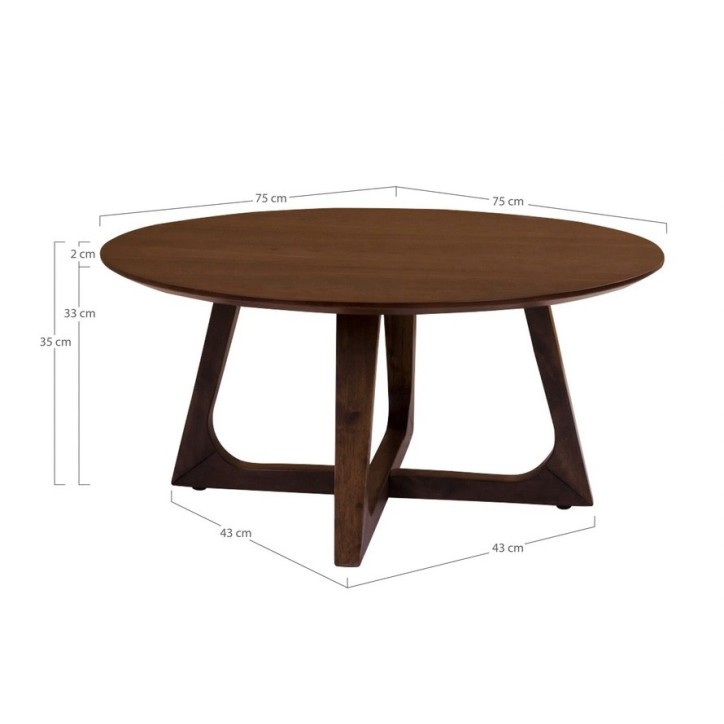 Table basse Hellerup 75x36 cm