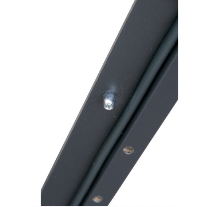 Porte d'entrée TANGO Anthracite en acier inoxydable en 80 ou 90 cm