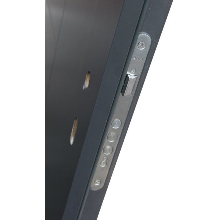 Porte d'entrée TANGO Anthracite en acier inoxydable en 80 ou 90 cm