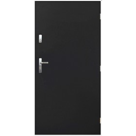 Porte d'entrée TANGO Anthracite en acier inoxydable en 80 ou 90 cm