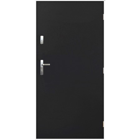 Porte d'entrée TANGO Anthracite en acier inoxydable en 80 ou 90 cm