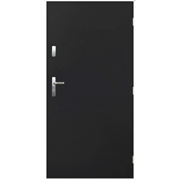 Porte d'entrée TANGO Anthracite en acier inoxydable en 80 ou 90 cm