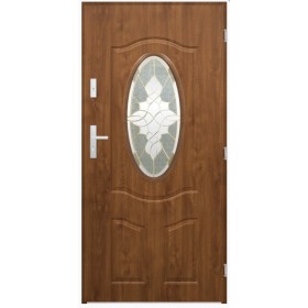 Porte d'entrée LIBERAL 90 cm en acier inoxydable en 2 coloris