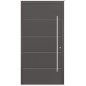 Porte d'entrée en aluminium PASSIVE ALU F1 90 cm anthracite