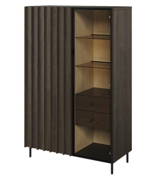 Vitrine Piémonte avec vitre - 92cm