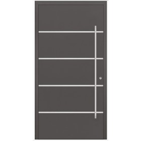 Porte d'entrée en aluminium PASSIVE ALU F2 90 cm anthracite