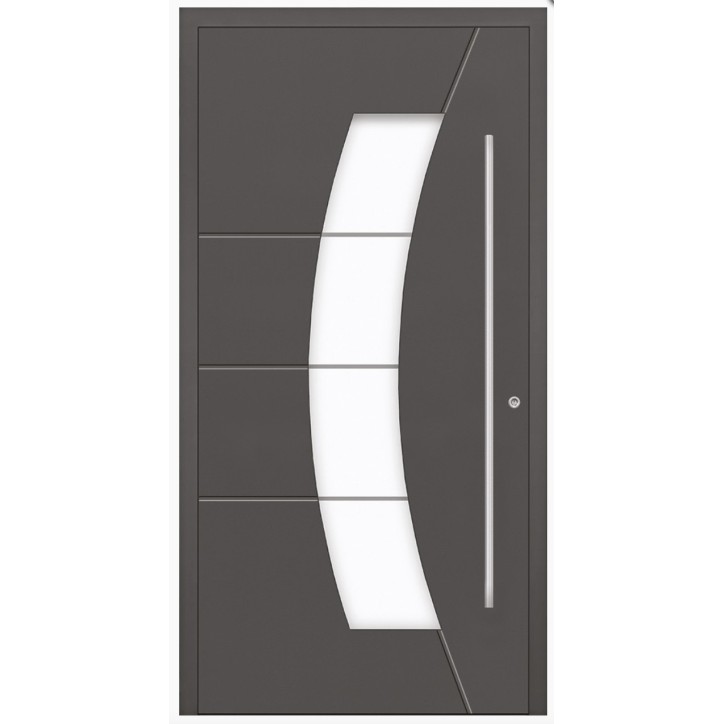 Porte d'entrée en aluminium PASSIVE ALU G2 90 cm anthracite