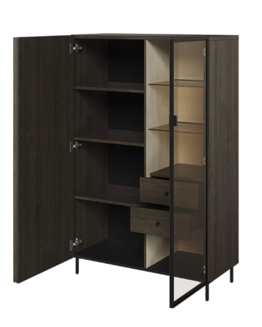 Vitrine Piémonte avec vitre - 92cm