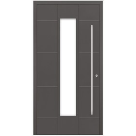 Porte d'entrée en aluminium PASSIVE ALU G3 90 cm anthracite
