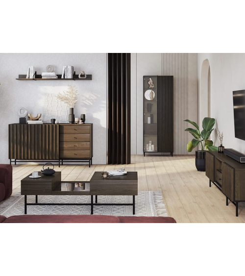 Vitrine Piémonte avec vitre - 92cm