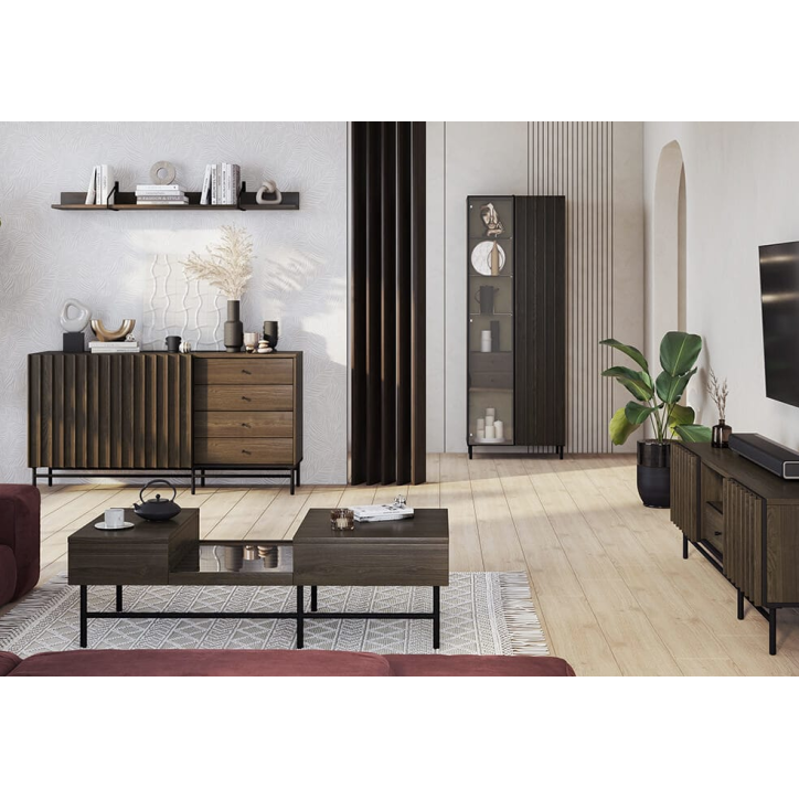 Vitrine Piémonte avec vitre - 92cm