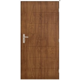 Porte d'entrée BOSTON 80 cm 72 mm en acier inoxydable en 3 coloris