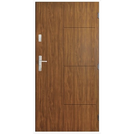 Porte d'entrée SWING  90 cm en acier inoxydable en plusieurs couleurs