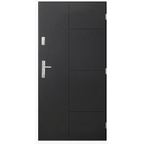 Porte d'entrée SWING  90 cm en acier inoxydable en plusieurs couleurs