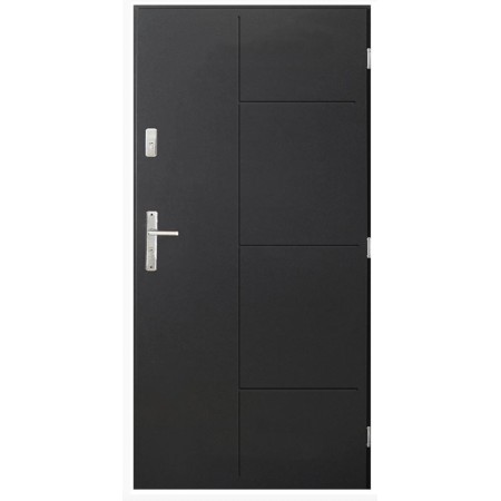 Porte d'entrée SWING  90 cm en acier inoxydable en plusieurs couleurs