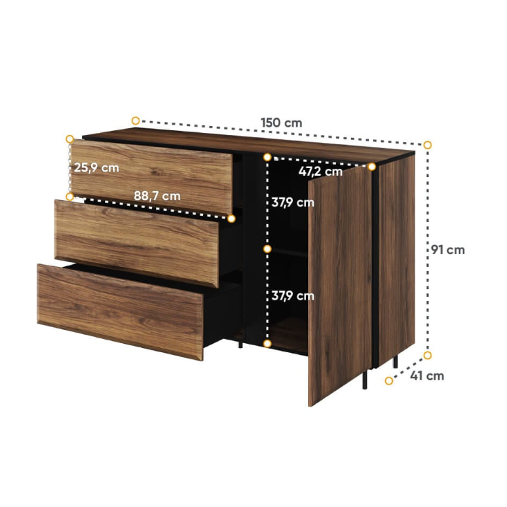 Buffet Borga - 150cm