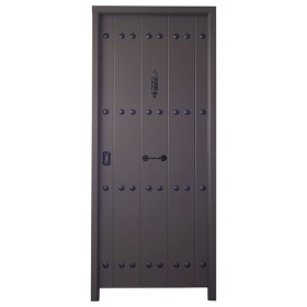 Porte d'entrée MAS rustica Marron 90 cm 45 mm en acier inoxydable