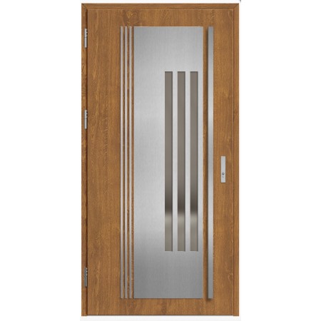 Porte d'entrée en acier avec cadre en aluminium MURTER 6 90*200 -100*200 cm