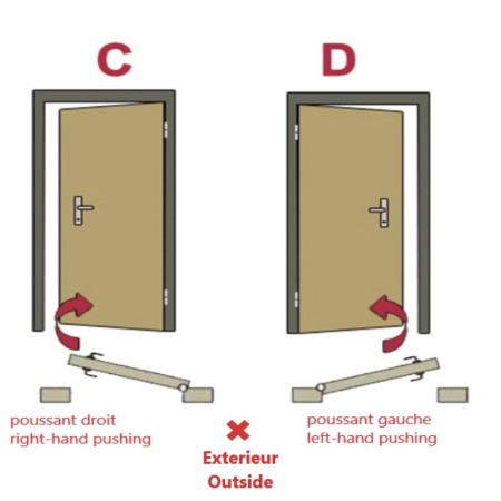 Porte d'entrée BELIAR 80 cm blanc