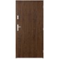 Porte d'entrée simple DIAGO 80 cm noyer