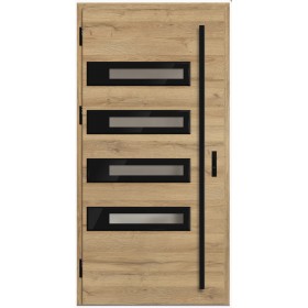 Porte d'entrée en acier avec cadre en aluminium SION 1 90*200 -100*200 cm