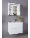 Porte d'entrée simple GUTA 80 cm blanc