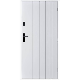 Porte d'entrée simple GUTA 90 cm blanc