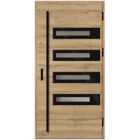 Porte d'entrée en acier avec cadre en aluminium SION 1 90*200 -100*200 cm