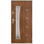 Porte d'entrée SATURNE 90 cm 72 mm en acier inoxydable en 3 couleurs