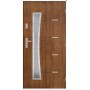 Porte d'entrée SATURNE 90 cm 72 mm en acier inoxydable en 3 couleurs