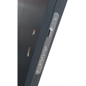 Porte d'entrée TANGO chêne doré en acier inoxydable en 80 ou 90 cm