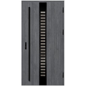 Porte d'entrée en acier avec cadre en aluminium SELTERS 2 90*200 -100*200 cm