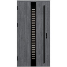 Porte d'entrée en acier avec cadre en aluminium SELTERS 2 90*200 -100*200 cm