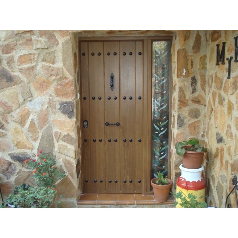 Porte d'entrée MAS rustica 80 cm 45 mm en acier inoxydable