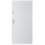 Porte d'entrée COLOMBO 70 cm 55 mm en acier inoxydable - Blanc