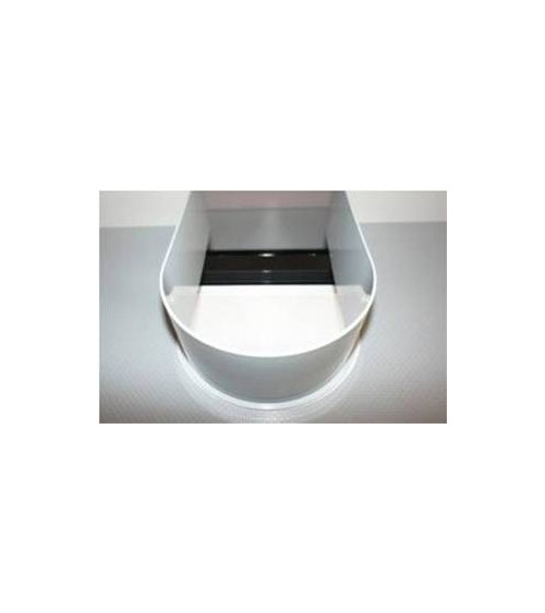 Porte d'entrée CANCUN  90 cm avec tirant en acier inoxydable en plusieurs couleurs