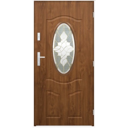 Porte d'entrée LIBERAL 80 cm en acier inoxydable en 2 coloris