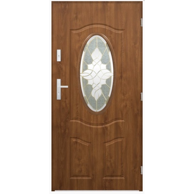 Porte d'entrée LIBERAL 90 cm en acier inoxydable en 2 coloris