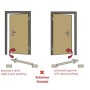 Porte d'entrée en aluminium PASSIVE ALU F1 90 cm anthracite