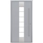 Porte d'entrée en aluminium PASSIVE ALU G1 90 cm gris