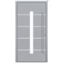 Porte d'entrée en aluminium PASSIVE ALU G4 90 cm gris