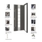 Porte d'entrée en aluminium PASSIVE ALU G5 90 cm blanc