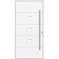 Porte d'entrée en aluminium PASSIVE ALU G6 90 cm blanc