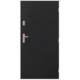 Porte d'entrée BOSTON 80 cm 72 mm en acier inoxydable en 3 coloris