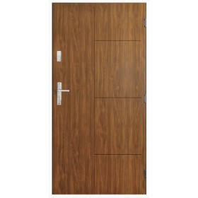 Porte d'entrée SWING  90 cm en acier inoxydable en plusieurs couleurs