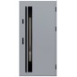 Porte d'entrée en acier avec cadre en aluminium WELS 1 gris 90*200 -100*200 cm