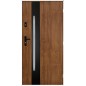 Porte d'entrée TANGO V 80 cm en acier inoxydable en plusieurs couleurs