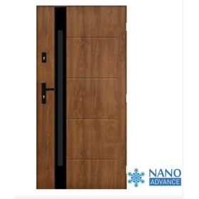 Porte d'entrée DORADE 90 cm 72 mm en acier inoxydable en 3 couleurs