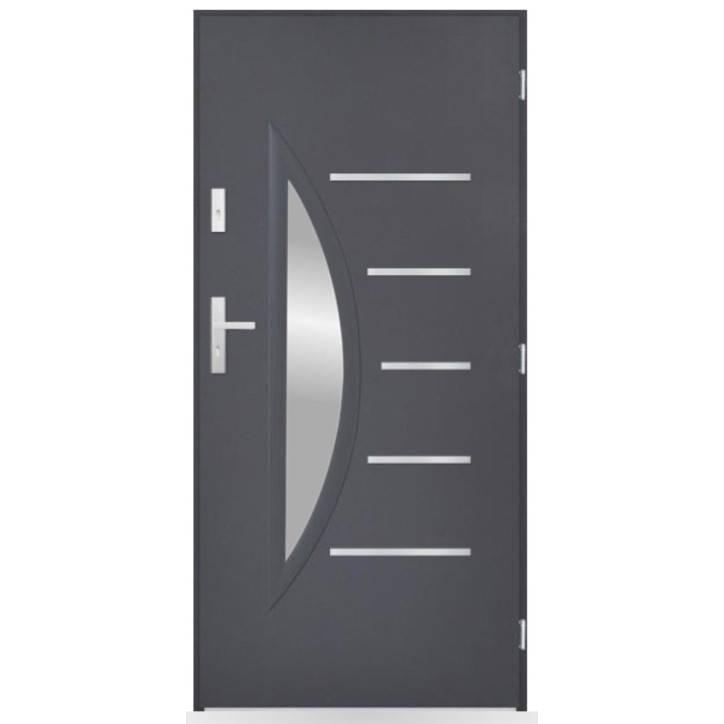 Porte d'entrée Inès 80/90/100cm en acier