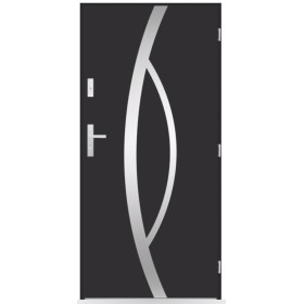 Porte d'entrée Hugues 80/90/100cm en acier